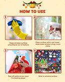 Christmas Window Clings - 9 Sheets 166 Pcs Cute Xmas Decorations for Winter Holiday Home Party, Santa Snowman Tree Snowflake Gingerbread Stickers for Glass, Double-Sided Static Window Decals by CozyNest Decor