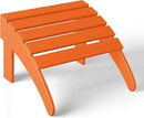 WestinTrends Outdoor Ottoman, Patio Adirondack Ottoman Foot Rest, All Weather Poly Lumber Folding Foot Stool for Adirondack Chair, Widely Used for Outside Porch Pool Lawn Backyard, Orange by CozyNest Decor