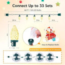 Brightown C9 LED Christmas String Lights, 66ft 100 LED Waterproof Strawberry String Lights, Plug-in Extendable Green Wire Lights String for Outdoor Indoor Outside Patio Wedding Party Decoration by GreenHaven Gardens