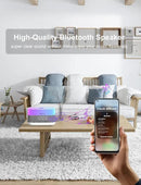 Versatile Essential Oil Diffuser, 300ml Aroma Diffuser with Bluetooth Speaker and Alarm Clock, 7 Colors LED Light Aromatherapy Diffusers & Cool Mist Humidifier 3-Level Brightness, Auto-Off Protection by CozyNest Decor