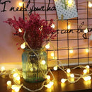 Globe String Lights for Bedroom, 49 Feet 100 LED Fairy Lights Plug in, 8 Modes Warm White Christmas String Lights for Indoor Outdoor Patio Party Garden Wedding Christmas Tree Decor by CozyNest Decor