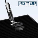 fani Heavy Duty Large Outdoor Indoor Entrance Black Doormat Waterproof Low Profile Entrance Rug Front Door Mat Patio Anti-Skid Rubber Back, 23x72 inch (Jet Black) by GreenHaven Gardens