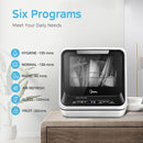 Midea MDC17P0ABB Portable Countertop Mini 5L Built-in Water Tank, No Hookup Needed, 6 Programs, 360° Dual Spray, 162℉ High-Temp& Air-Refresh Function, Dishwasher for Apartments& RVs, Black by TinyTreasures Baby Boutique
