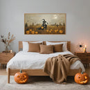 Celestdeco Halloween Ghost Reaper Framed Wall Art Set, Scary Witchy and Pumpkin Wall Decor, Horror Night Wall Painting,Full Moon Bats Art Prints for Living Room,Bedroom,Halloween Themed Party Decor-20"×40" by CozyNest Decor