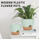 12" 10" 9" Large Self Watering Plant Pots, 3 Pack Flower Pots Planters with Multi Mesh Drainage Holes for Indoor Outdoor Garden Plants and Flowers. by GreenHaven Gardens