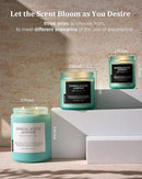 M&SENSE Sandalwood Jasmine Scented Candles, Large Soy Natural Long Lasting 19.4oz 110 Hour Burning Floral Non Toxic Double Wick Aromatherapy Candle Gifts for Women Friend by CozyNest Decor