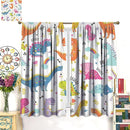 Cartoon Dinosaur Curtains for Kids Boys Girls Home Decor Childish Cute Dino Animals Print Pattern Rod Pocket Blackout Window Drapes for Nursery Baby Bedroom Playroom W36xL63in 2 Panels by TinyTreasures Baby Boutique