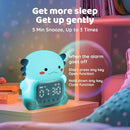 Axolotl Alarm Clock with Night Light for Kids, Rechargeable Silicone Lamp Time to Wake Clock Cute Animal Tabletop Lamp, Perfect Sleep Companion for Boys Girls, Blue by TinyTreasures Baby Boutique