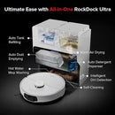 roborock S8 Max Ultra Robot Vacuum and Mop, All-in-One Dock, PreciSense LiDAR Navigation, Smart Dirt Detection, Self-Emptying, 8000Pa Suction for Various Floors, 20mm Auto Lifting for Carpet, White by CozyNest Decor