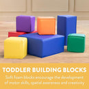 Toddler Building Blocks, Foam Blocks, Assorted, 7-Piece by TinyTreasures Baby Boutique