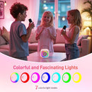 Karaoke Machine for Kids Adults, Mini Portable Bluetooth Karaoke Speaker with 2 Wireless Microphone and Lights, Christmas Birthday Gifts for Girls Ages 4, 5, 6, 7, 8, 9, 10, 12+ Family Home Party by TinyTreasures Baby Boutique