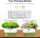 Ahopegarden Indoor Garden Hydroponics Growing System: 10 Pods Plant Germination Kit Aeroponic Herb Vegetable Growth Lamp Countertop with LED Grow Light - Hydrophonic Planter Grower Harvest Lettuce by GreenHaven Gardens
