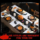 Umigy 6 Pcs Halloween Placemats 12"x18" Gothic Bat Placemats Kitchen Decoration Washable Witch Place Mats Rectangle Skull Table Mats for Halloween Dining Table Accessories (Bloody Hands Style) by CozyNest Decor
