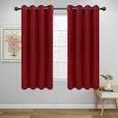 Easy-Going Blackout Curtains for Bedroom, Solid Thermal Insulated Grommet and Noise Reduction Window Drapes, Room Darkening Curtains for Living Room, 2 Panels (52x46 in,Christmas Red) by CozyNest Decor