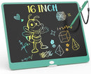 KOKODI LCD Writing Tablet, 16 Inch Colorful Toddler Doodle Board Drawing Tablet, Erasable Reusable Electronic Drawing Pads, Educational and Learning Toy for 3-6 Years Old Boy and Girls(Green) by TinyTreasures Baby Boutique