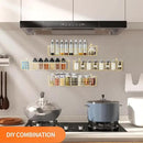 Spice Rack, 4-Pack Seasoning Organizer Wall Mount for Kitchen Storage Organization, Spice Holder Shelf Saving Space for Cabinet, RV, Pantry, Gold by CozyNest Decor