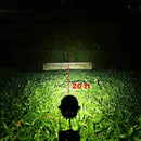 4-Spotlight Mini 50X Solar-Powered LED Spotlight (Warm White LED), Black Finish, Outdoor Garden Yard Landscape Downlight by CozyNest Decor