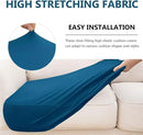 hyha Waterproof Couch Cushion Covers, Stretch Sofa Couch Seat Slipcover for Dog Washable, Non-Slip Waterproof Outdoor Cushion Covers for Patio Furniture Replacement (1 Piece for Large, Deep Teal) by CozyNest Decor