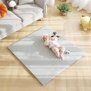Baby Play Mat 48"x48" – Thick, Non-Slip Foam Mat for Babies and Toddlers. Foldable, Scrubbable, Odorless, and Soft, Ideal for Playpens, Crawling, and Indoor Playtime-Grey by TinyTreasures Baby Boutique