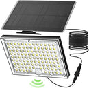 113 LED Motion Senser Outdoor Lights with 9000k Cool White Light, IP65 Waterproof, 5M Wire- Outdoor Solar Lights for Yard, Patio, Porch, Wall, and Garden, Comes with 2 Year Warranty. by GreenHaven Gardens