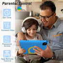 Kids Tablet, 10.1 Inch Tablet for Kids, Android 14, 64GB, Octa-Core CPU, WiFi, Big Battery, Kids Conten, Parental Control, HD Display Children Tablet Age 3-12, Bluetooth, Blue Shockproof Case by TinyTreasures Baby Boutique