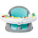 Infantino Music & Lights 3-in-1 Discovery Seat & Booster, Toddler Booster Seat for Dining Table or Kitchen Chair, Baby Activity Center & Snack Tray, Teal by TinyTreasures Baby Boutique