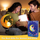 YJFWAL Garden Solar Cat Lights Pathway Stake Lights Glass Globe with Moon Cat Decor, Gifts for Mom Grandma Friends, Outdoor Decor Light Waterproof for Walkway, Yard, Patio or Garden (Warm White) by CozyNest Decor