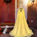 DAZONGE Halloween Decorations, Light-Up Freestanding Spooky Ghost Dog with Remote String Lights Battery Operated, Halloween Ghost Dog for Front Door Porch Yard Lawn Home Party by CozyNest Decor