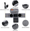 Momcozy Universal Stroller Organizer with Insulated Cup Holder Detachable Phone Bag & Shoulder Strap, Fits for Stroller like Uppababy, Baby Jogger, Britax, BOB, Umbrella and Pet Stroller by TinyTreasures Baby Boutique