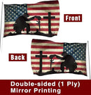 Memorial Day Flag 3x5 Ft for Outdoor Flag, Faith Over Fear Flag Remember Our Heroes Christian American Flags for Outside 3x5 Ft Double Sided Christian Banners with Brass Grommets by GreenHaven Gardens