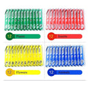 Prepared Microscope Slides for Kids, 48pcs Plastic Animals Insects Plants Flowers Sample Specimens for Students Children Homeschooling Biology Science Programs by TinyTreasures Baby Boutique