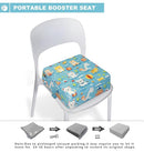 Toddler Booster Seat for Dining Table, Portable Booster Seat for Kitchen Chair, 4 Inch High-Density Foam Cushion with Adjustable Safety Straps and Non-Slip Bottom, Perfect for Kids Travel and Daily by TinyTreasures Baby Boutique