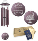 ASTARIN Memorial Wind Chimes Personalized, Bereavement Condolence Gifts for Loss of Mother Husband Wife, Customized Wind Chimes for Outside Deep Tone(Produced in USA) by CozyNest Decor