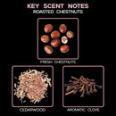 LOVSPA Reed Diffuser Set, Roasted Chestnuts Scented Oil Diffuser with Sticks, Home Fragrance Accessories for Bathroom Shelf Decor, Aroma Diffusers for Home or Office Fall Decor, USA Made by CozyNest Decor