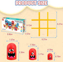 Tic Tac Toe Game: Kids’ Board Game Nesting Tic Tac Toe Strategic Board Game for Kids and Adults, Strategy Head to Head Games Boosts Logical Thinking Suitable Party Family Tabletop Games by TinyTreasures Baby Boutique