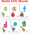 Alphabet Slap Jack® | Play 4 Alphabet Games Including Alphabet Go Fish, Slapjack, ABC Letter Matching or Flash Cards | Learn Upper & Lowercase Letters and Sounds | Build CVC Words | PreK to 1st Grade by TinyTreasures Baby Boutique