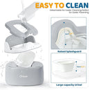 Orzbow 3-in-1 Potty Training Toilet, Detachable Baby Potty, As Toddler Toilet Seat, Chair, Step Stool for Boys & Girls 18+ Months, Potty Training Seat with Splash Guard, Lid, Easy Clean, Gray by TinyTreasures Baby Boutique