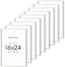 HAUS AND HUES Standalone White Oak Frames Set of 9-16x24 by CozyNest Decor