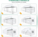 COBIZI 10x30 Pop Up Canopy Tent Heavy Duty with 8 Removable Sidewalls, Commercial Portable Tents for Parties Ez Up Canopy All-Weather Windproof & Waterproof and UPF 80+ Wedding Tent Sun Shelter by GreenHaven Gardens