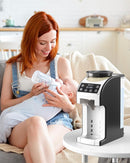 Instant Formula Maker, Fast and Customizable Formula Dispenser Machine with Accurate Temperature Control for Baby, Automatic Powder Blending for All Brands of Bottle and Formula, Black/White by TinyTreasures Baby Boutique