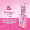 BioSwiss Bandages, Valentine Heart Shaped Self Adhesive Bandage, Latex Free Sterile Wound Care, Fun First Aid Kit Supplies for Kids, 50 Count by TinyTreasures Baby Boutique