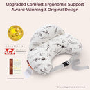 Momcozy Pioneering Safety Fence Nursing Pillow for Breastfeeding- Wider Feeding Pillows for More Support for Mom & Baby- Easier Nursing & Hand Free- Fit for All, Removable Cotton Cover by TinyTreasures Baby Boutique
