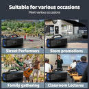 Portable Bluetooth Speakers, 60W Peak Wireless Outdoor Speaker with Subwoofer, Deep Bass, 3 Lighting Mode, 100dB Loud Party Speakers for Camping, Beach, Garage by TinyTreasures Baby Boutique