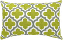 Alysheer Embroidered Lumbar Decorative Throw Pillow Cover 12"x 20", Classic Boho Geometric Embroidery Pattern Cotton Rectangular Cushion Case for Sofa Couch Living Room Bedroom(Green Grey) by CozyNest Decor