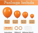 130pcs Orange Balloons Different Sizes 18" 12" 10" 5" Orange Matte Latex Balloons for Boys Girls Birthday Baby Shower Gender Reveal Wedding Gender Reveal Autumn Party Decorations by CozyNest Decor