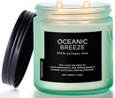 M&SENSE Candle Oceanic Breeze Scented, 11.6oz 70 Hour Long Lasting 2 Wick Pineapple & Mango Scent Natural Soy Candles for Home Scented, Stress Relief Gifts for Women/Men by CozyNest Decor