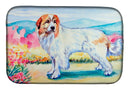 Great Pyrenees Dish Drying Mat Absorbent Dish Drying Mat Pad for Kitchen Counter Dish Drainer Mat for Countertop, 14 x 21", Multicolor