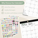 Desk Calendar 2025-2026, 18 Months (July 2025 to December 2026) - Large Size 17" x 12" Desktop/Wall Monthly Calendar with To Do List, Personal Desk Calendar Planner for Home, School, Office - Leaf by TinyTreasures Baby Boutique