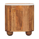 Artisan Furniture Solid Wood Aurora Marble Nightstand