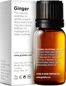 Gya Labs Ginger Essential Oil - 0.34 Fl Oz - Ginger Oil for Massage, Diffuser, Hair, Skin, Body & Candle Making Scent by CozyNest Decor